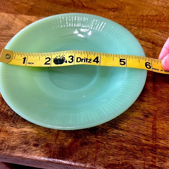 Fire King Jadeite Tea Cup & Saucer (set of 4) - Picture 10 of 10